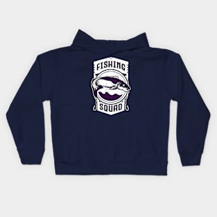 fishing squad Kids Hoodie